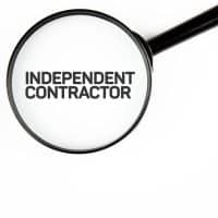 IndependentContractorTextInscriptionOnAWhiteBackgroundIndependentContractor
